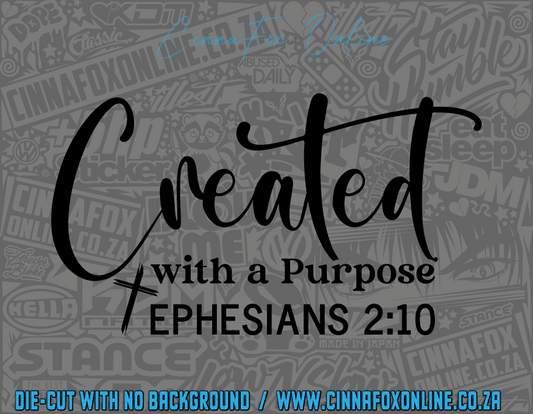 Created With A Purpose Decal
