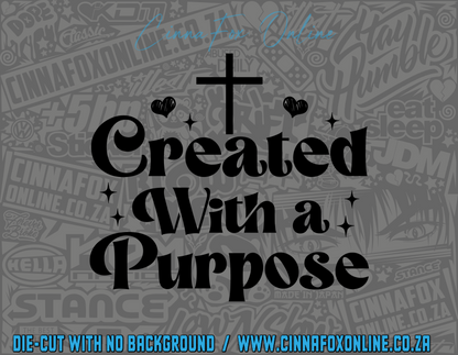 Created With A Purpose 02 Decal