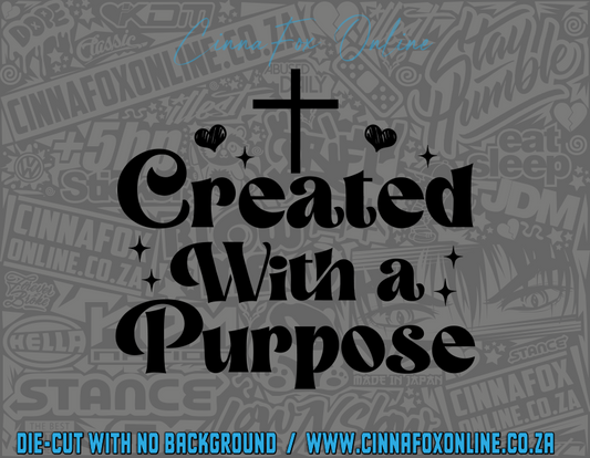 Created With A Purpose 02 Decal