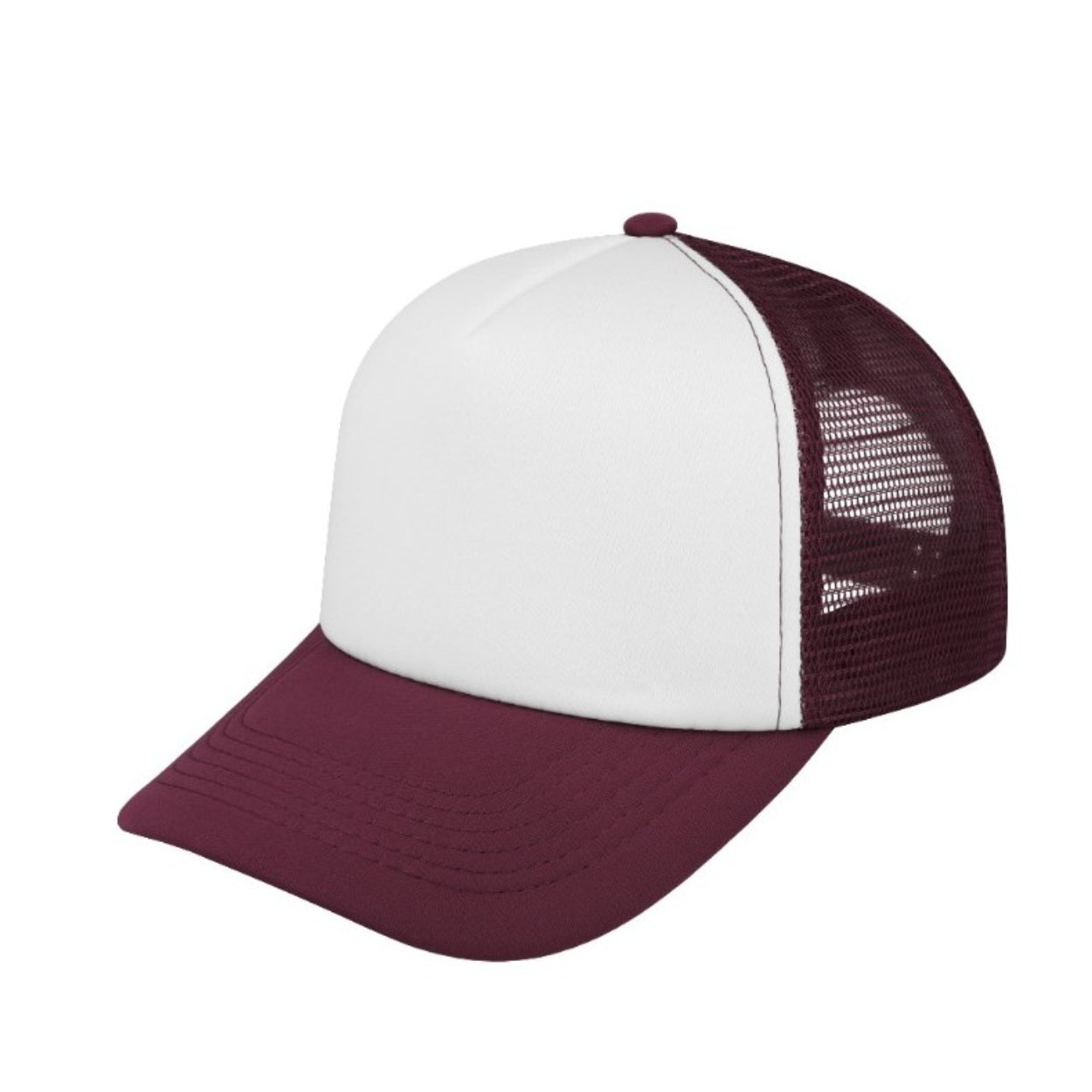 Curved Peak Foam Trucker Cap 5 Panel