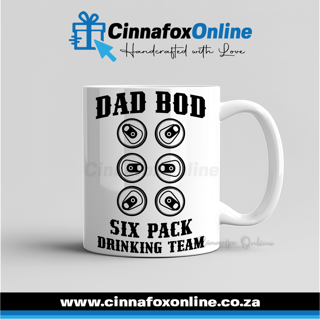 Dad Bod Six Pack Drinking Team Mug