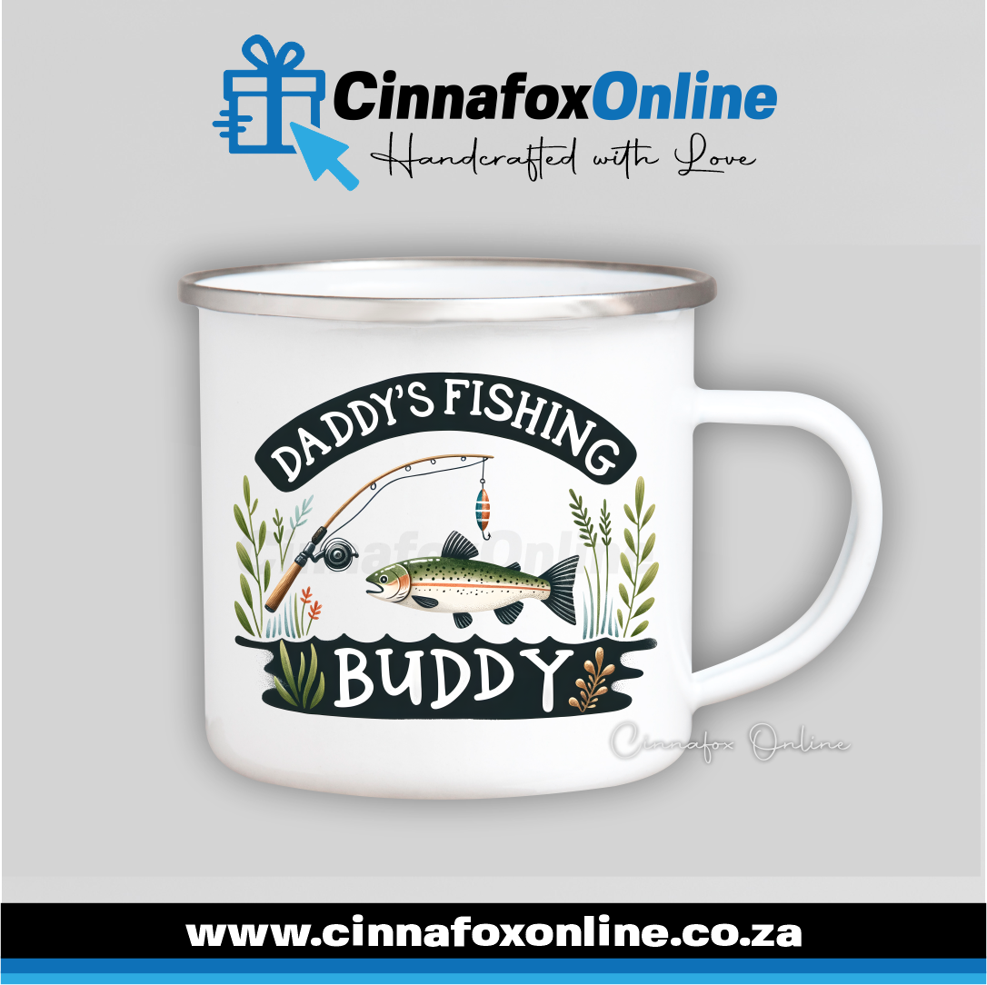 Daddy's Fishing Buddy Metal Mug