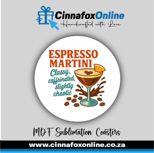 Espresso Martini Round Coaster