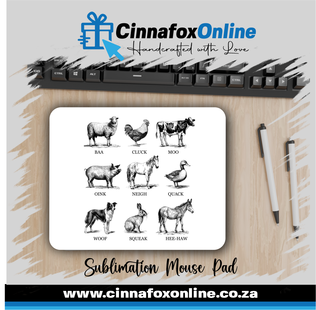 Farm Animal Sounds Mouse Pad