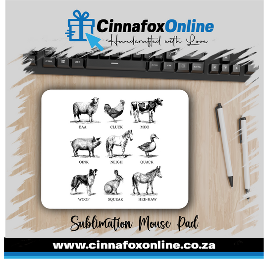 Farm Animal Sounds Mouse Pad