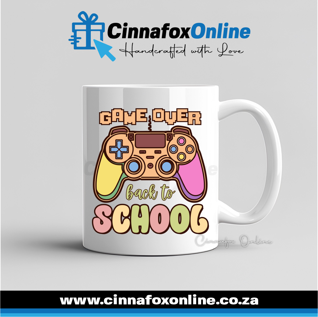 Game Over Back To School Mug