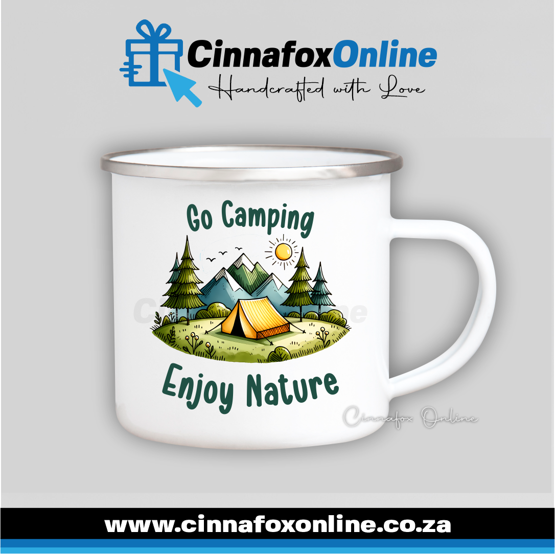 Go Camping Enjoy Nature Metal Mug