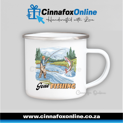 Gone Fishing 03 Metal Mug