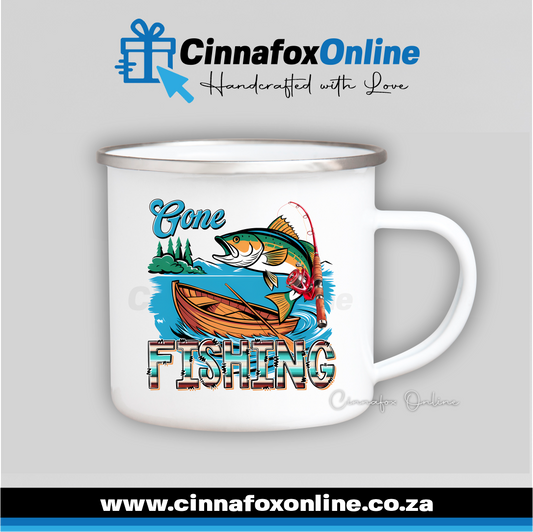 Gone Fishing 04 Metal Mug