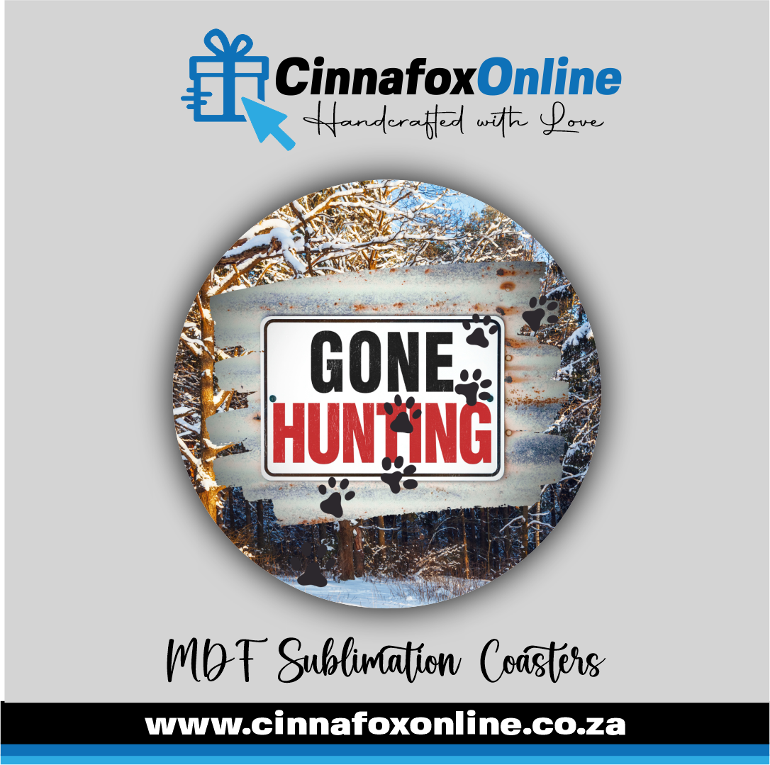 Gone Hunting Round Coaster