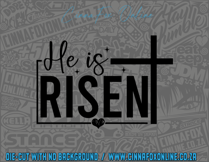 He Is Risen 02 Decal