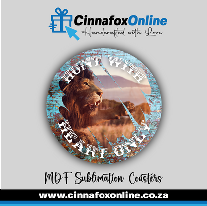 Hunt With Heart Only Round Coaster