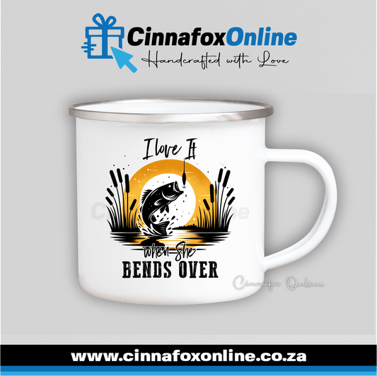 I Love It When She Bends Over Metal Mug