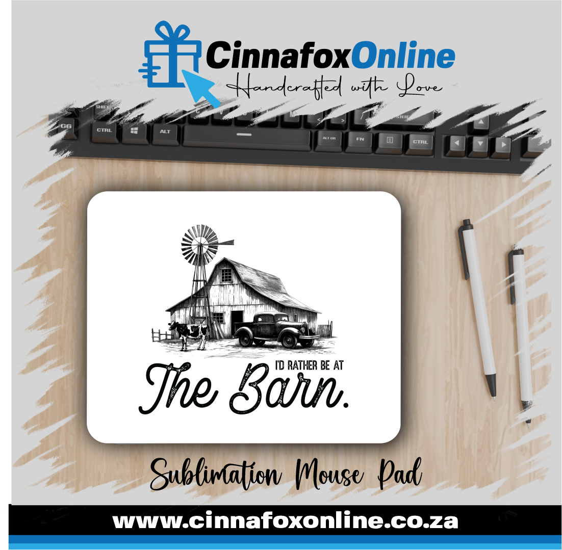 Id Rather Be At The Barn Mouse Pad