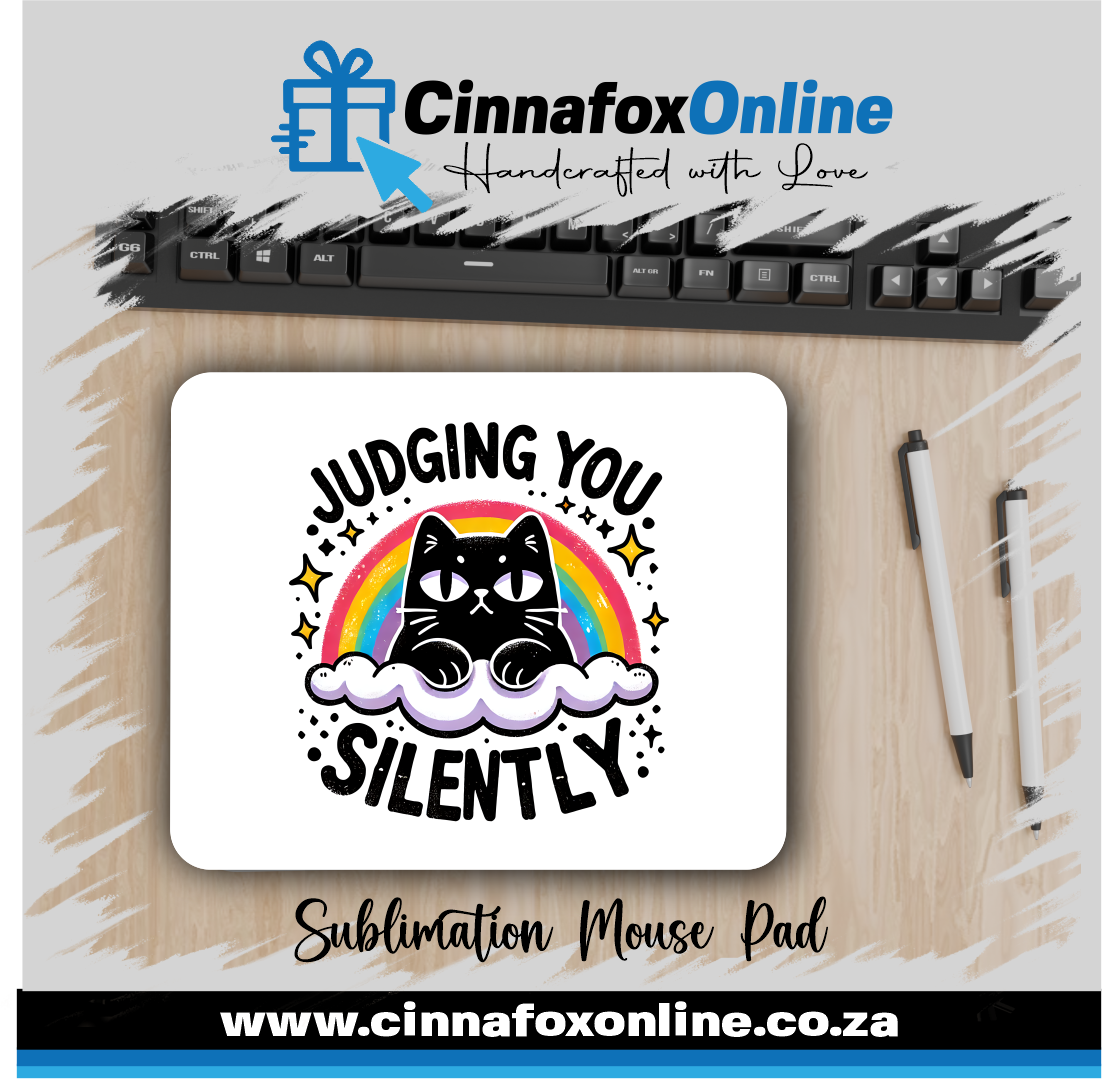 Judging You Silently Mouse Pad