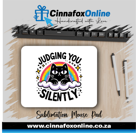 Judging You Silently Mouse Pad