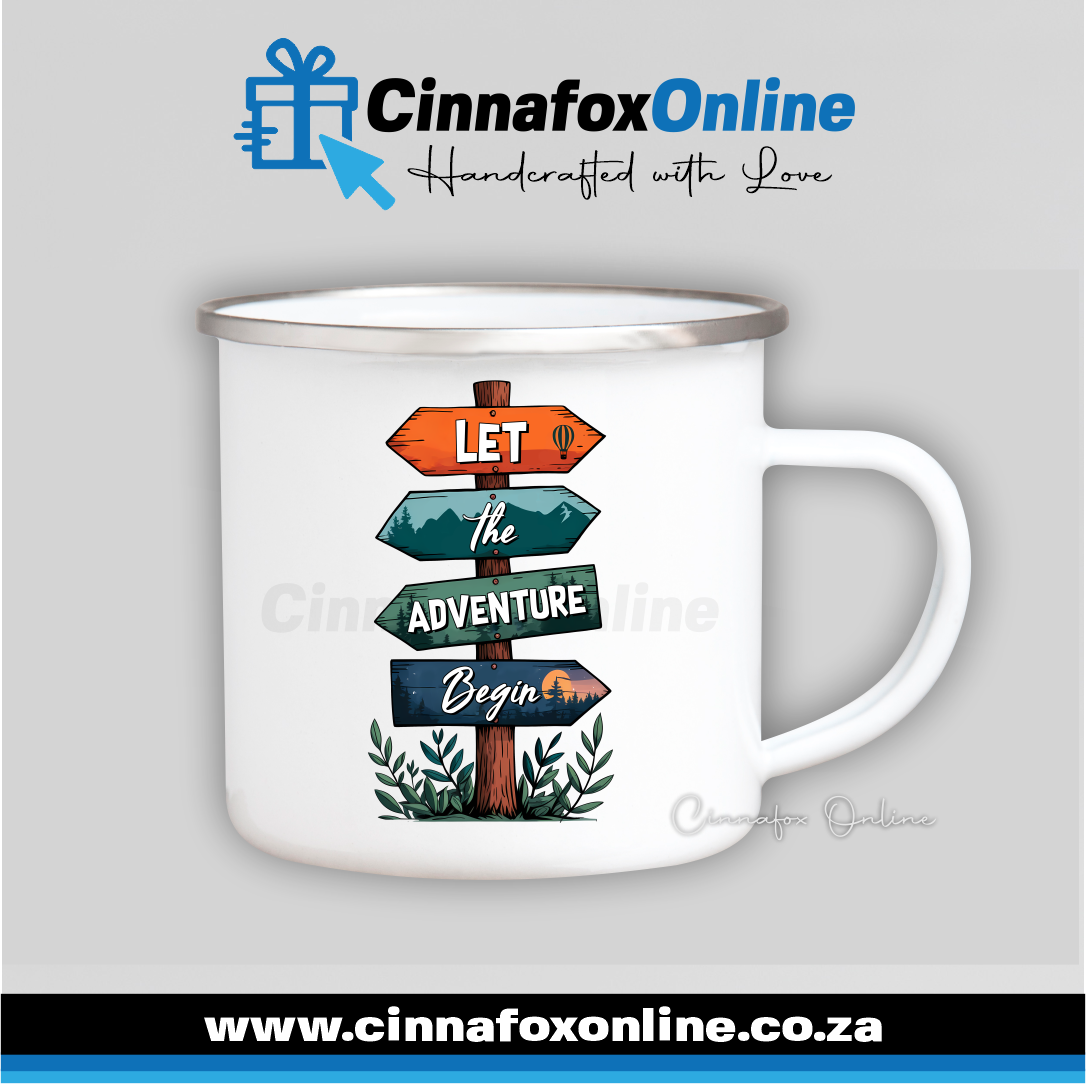 Let The Adventure Begin Metal Mug