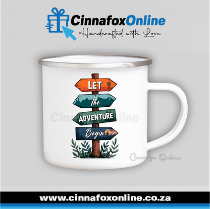 Let The Adventure Begin Metal Mug