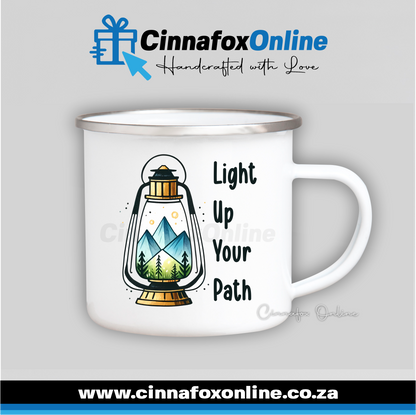 Light Up Your Path Metal Mug