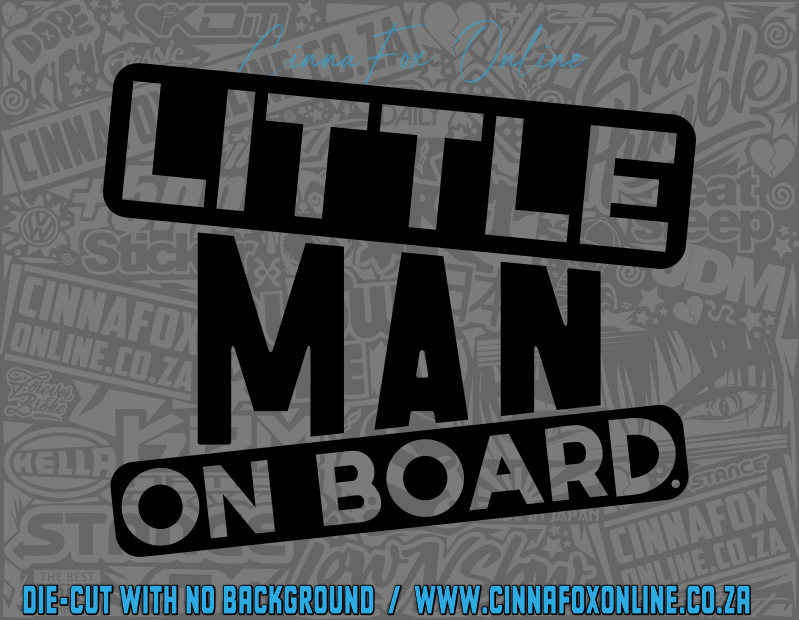 Little Man On Board Decal