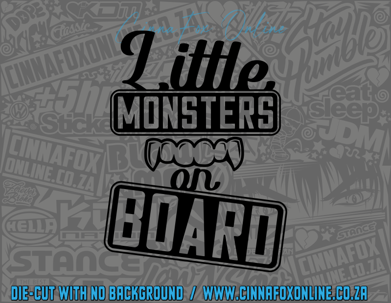 Little Monster On Board 02 Decal