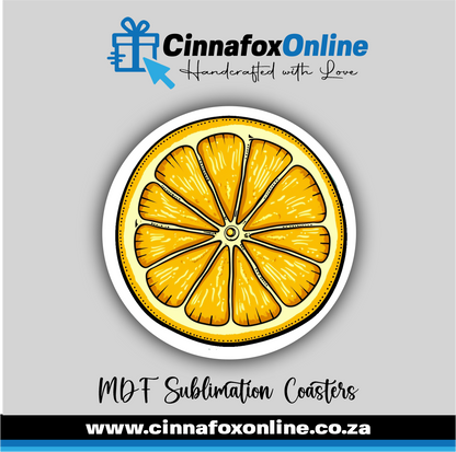 MDF Lemon 03 Coaster