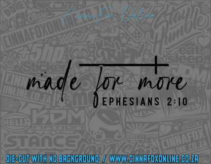 Made For More Decal