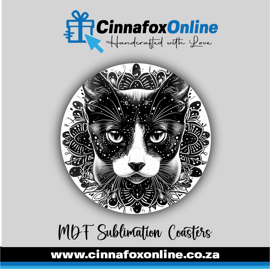 Mandala Cat 02 Round Coaster