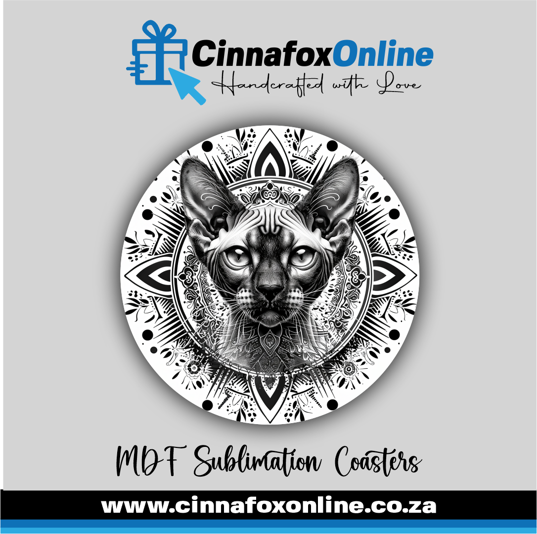 Mandala Cat 03 Round Coaster