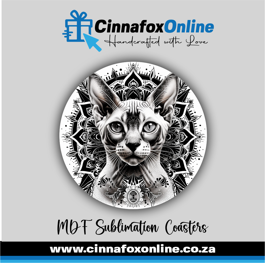 Mandala Cat 04 Round Coaster