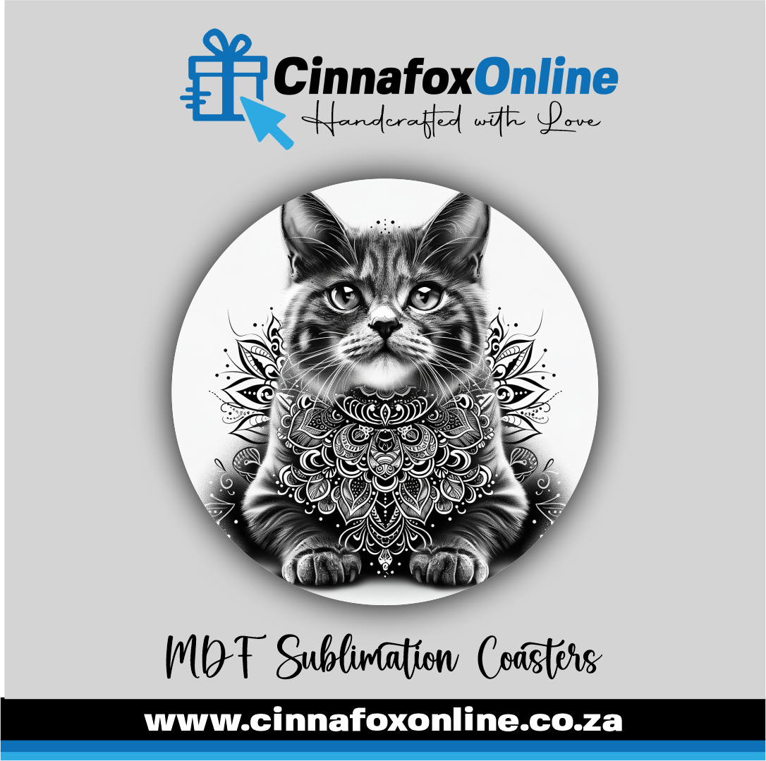 Mandala Cat 06 Round Coaster