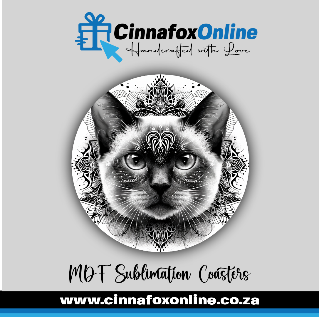 Mandala Cat 08 Round Coaster