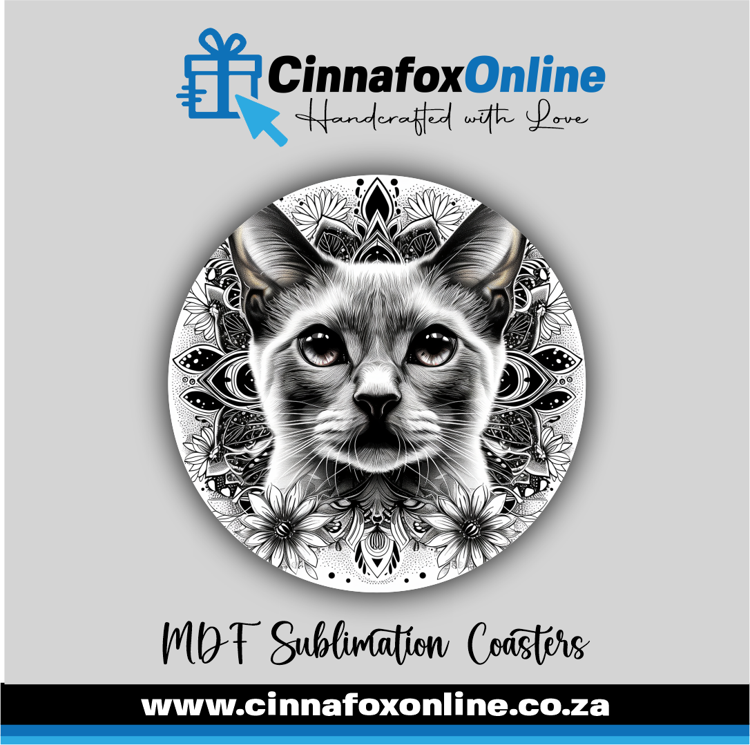 Mandala Cat 11 Round Coaster