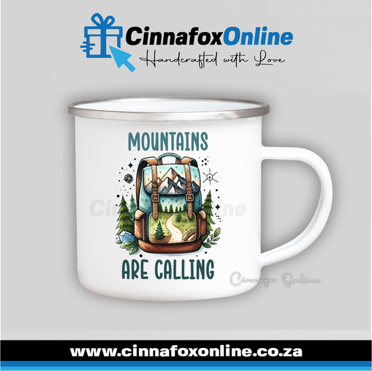 Mountains Are Calling Metal Mug