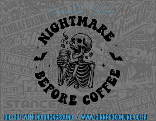 Nightmare Before Coffee Decal
