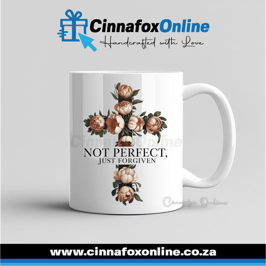 Not Perfect Just Forgiven Mug