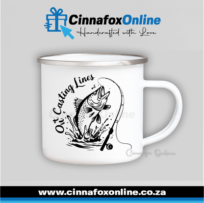 Out Casting Lines Metal Mug