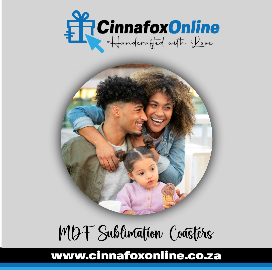 Personalised MDF Round 90mm Coaster