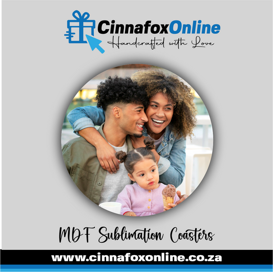 Personalised MDF Round 90mm Coaster