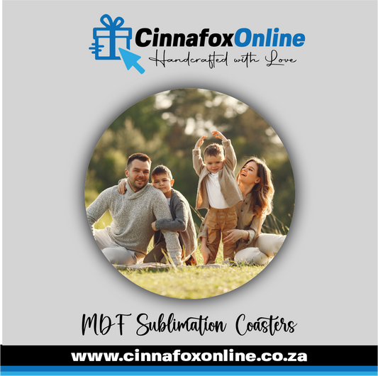 Personalised MDF Round 90mm Coaster