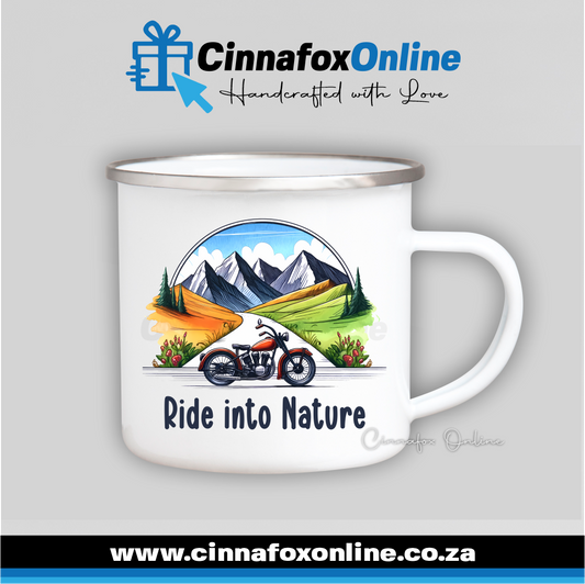 Ride Into Nature Metal Mug