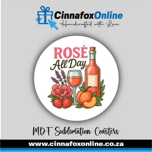 Rose All Day Round Coaster