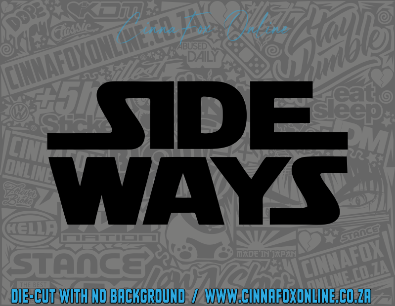 Side Ways Decal