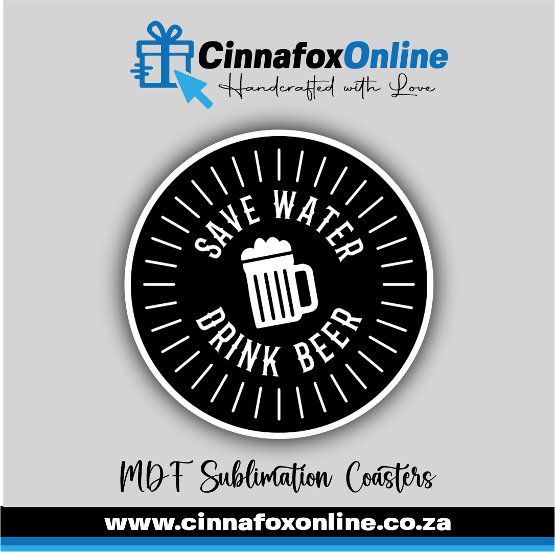 Save Water Drink Beer Round Coaster