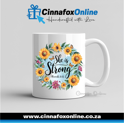 She Is Strong Mug