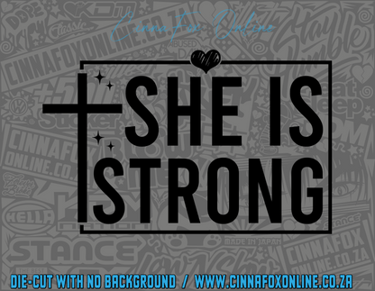 She Is Strong 02 Decal