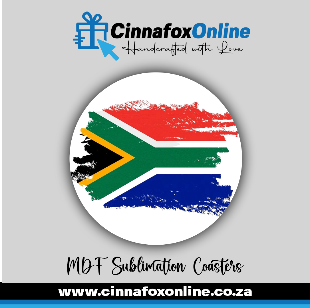 South African Flag Round Coaster