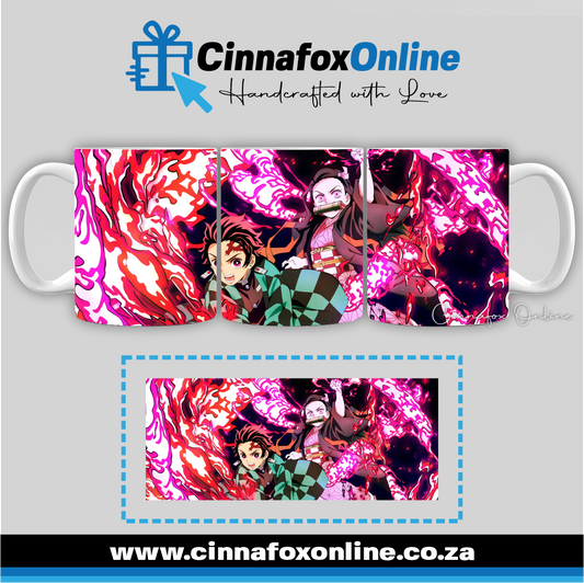 Tanjiro Nezuko Demon 02 Slayer Mug