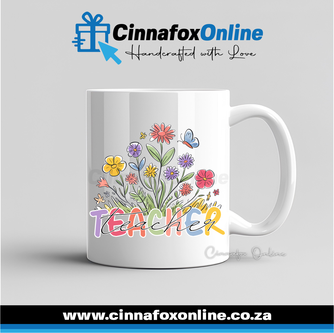 Teacher Floral Mug