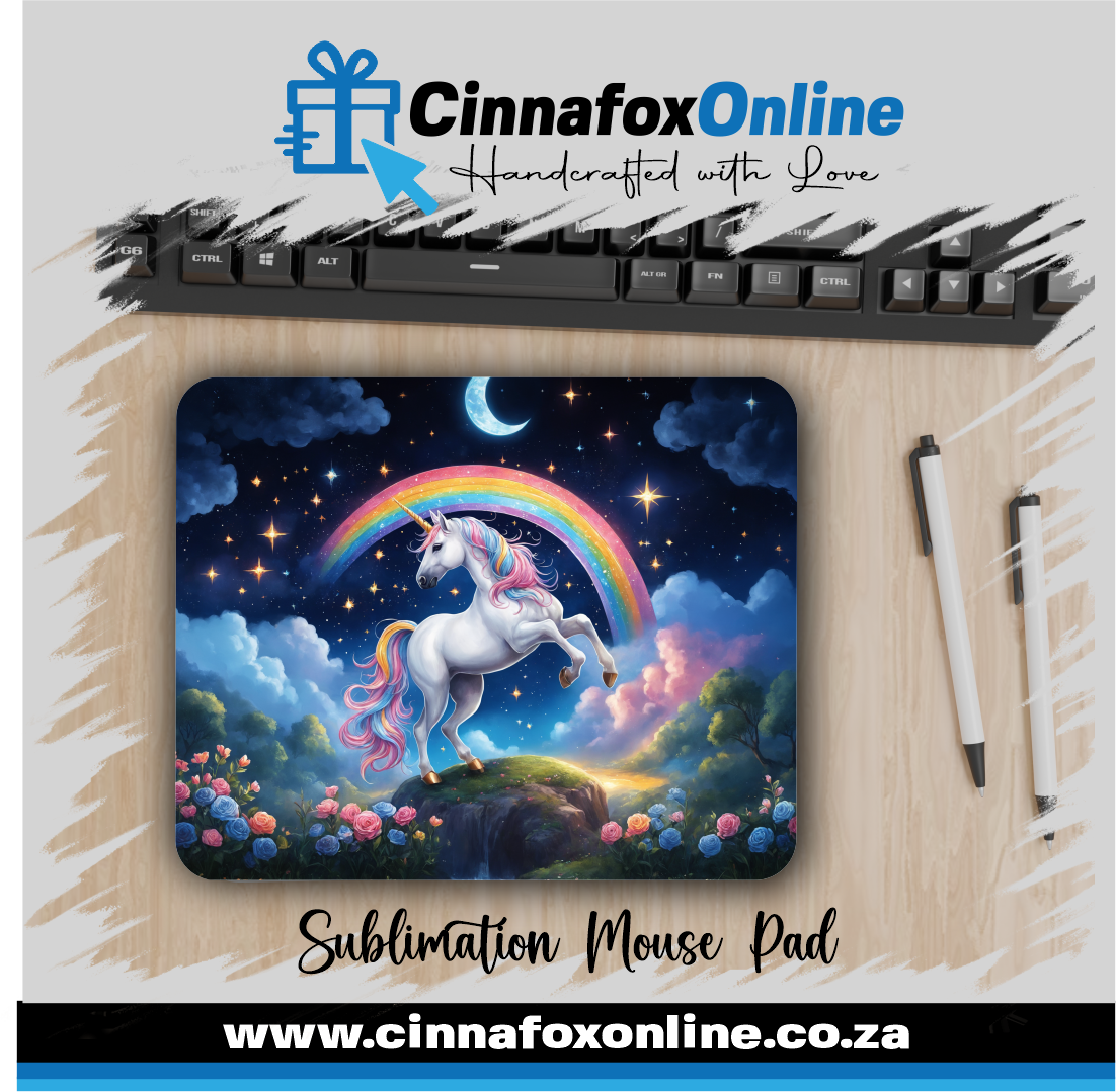 Unicorn Rainbow Mouse Pad